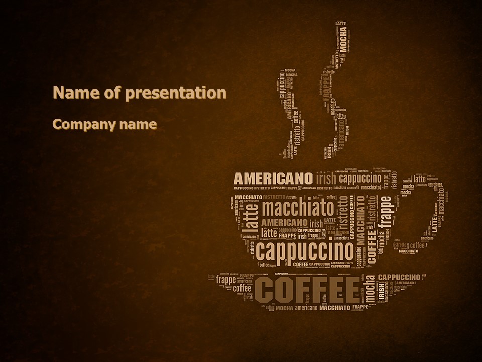 Coffee Break With Various Coffee PowerPoint presentation Template and Google Slides Theme
