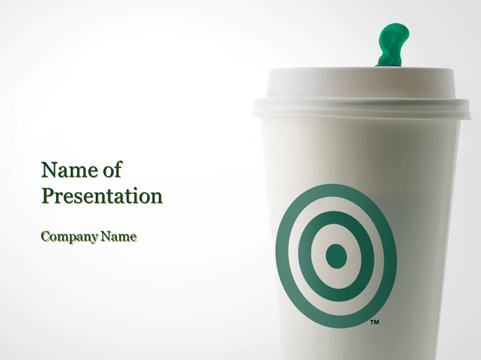 Starbucks Go-To Cup Background Presentation Template