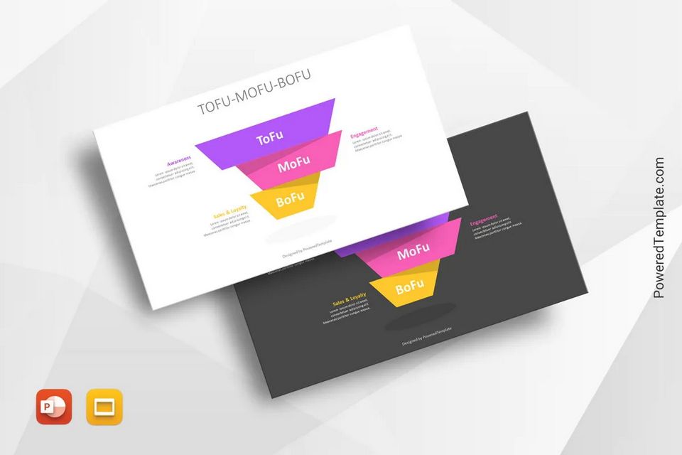 ToFu-MoFu-BoFu Pyramid Diagram for Presentations - Free Google Slides theme and PowerPoint template