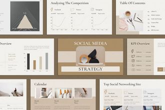 Social Media Strategies Presentation Templates