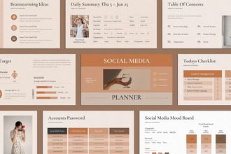 Social Media Strategies Presentation Templates