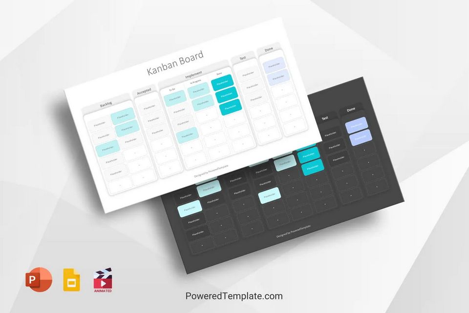 Kanban Board - Free Google Slides theme and PowerPoint template for Volunteer Projects