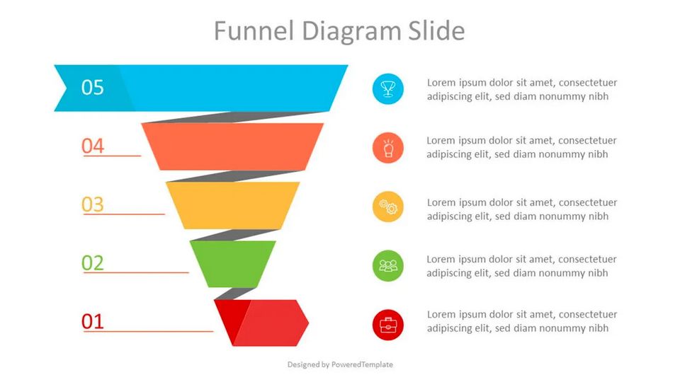 Spiral Sales Funnel Infographic - Free Google Slides theme and PowerPoint template