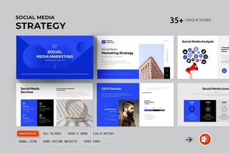 Social Media Strategies Presentation Templates