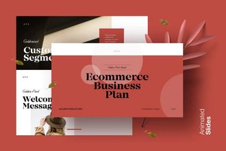 E-commerce Business Plan Presentation Templates