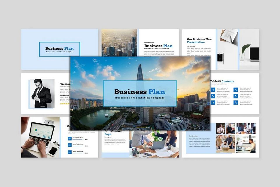 Complete E-commerce Business Plan Presentation Template