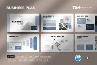 E-commerce Business Plan Presentation Templates