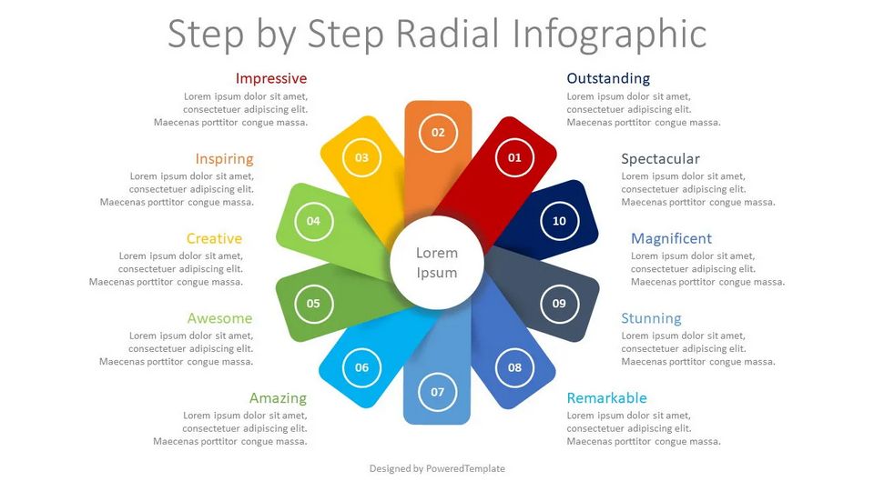 Step by Step Circular Infographic - Free Google Slides theme and PowerPoint template
