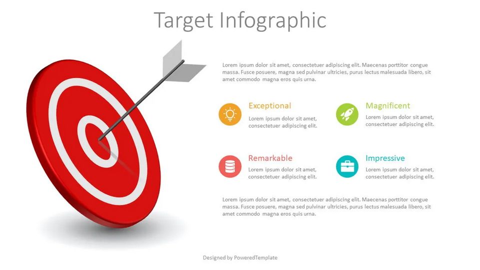 Target Hit Infographics - Free Google Slides theme and PowerPoint template
