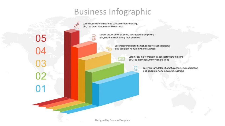 Business Stairs Infographics - Free Google Slides theme and PowerPoint template