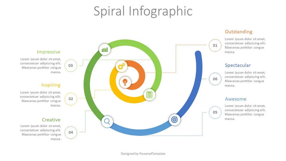 Spiral Timeline Infographic - Free Google Slides theme and PowerPoint template