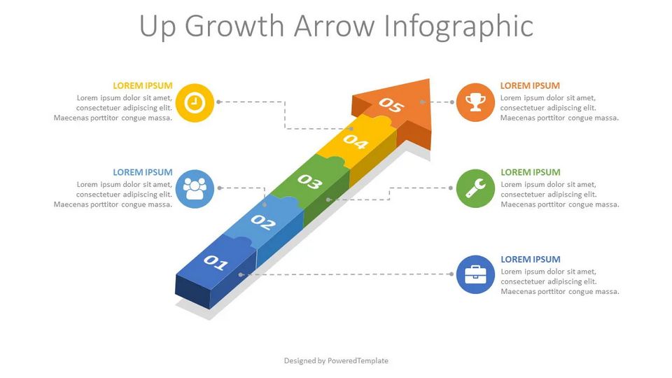Puzzle Arrow Infographic - Free Google Slides theme and PowerPoint template