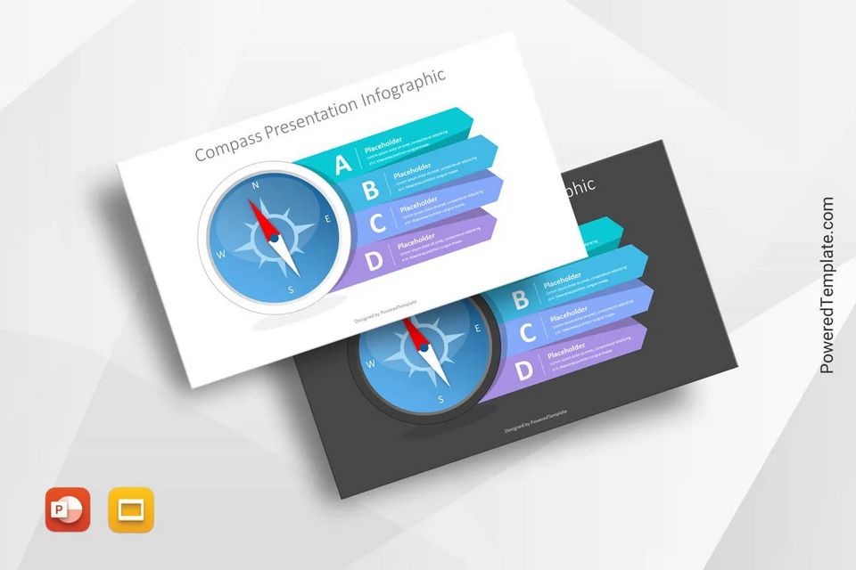 Compass Presentation Infographics - Free Google Slides theme and PowerPoint template