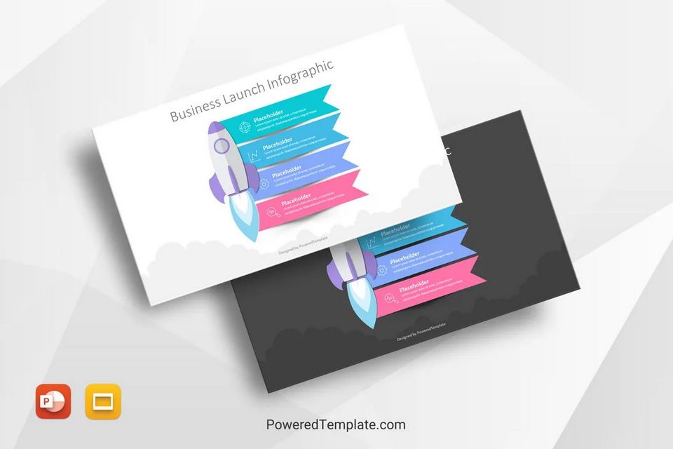 Business Launch Infographic - Free Simple Infographic Templates for Presentations