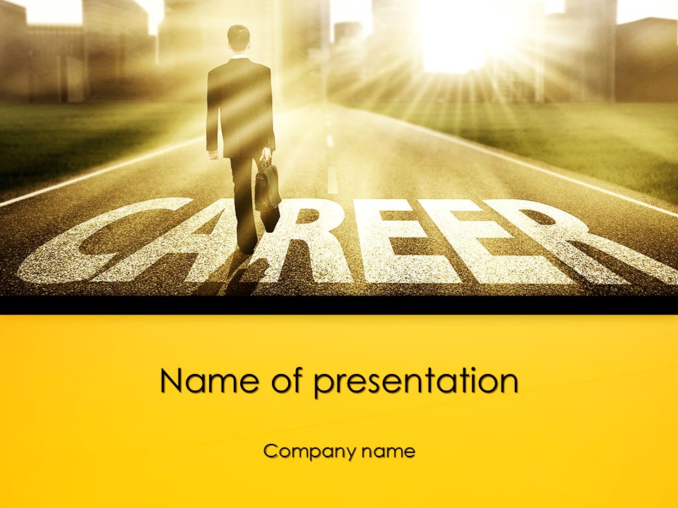 Businessman Walking on Great Career Path - Free Google Slides theme and PowerPoint template
