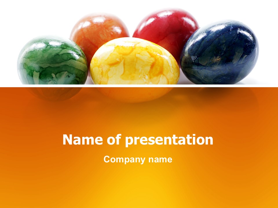 Colored Easter Eggs - Free Google Slides theme and PowerPoint template
