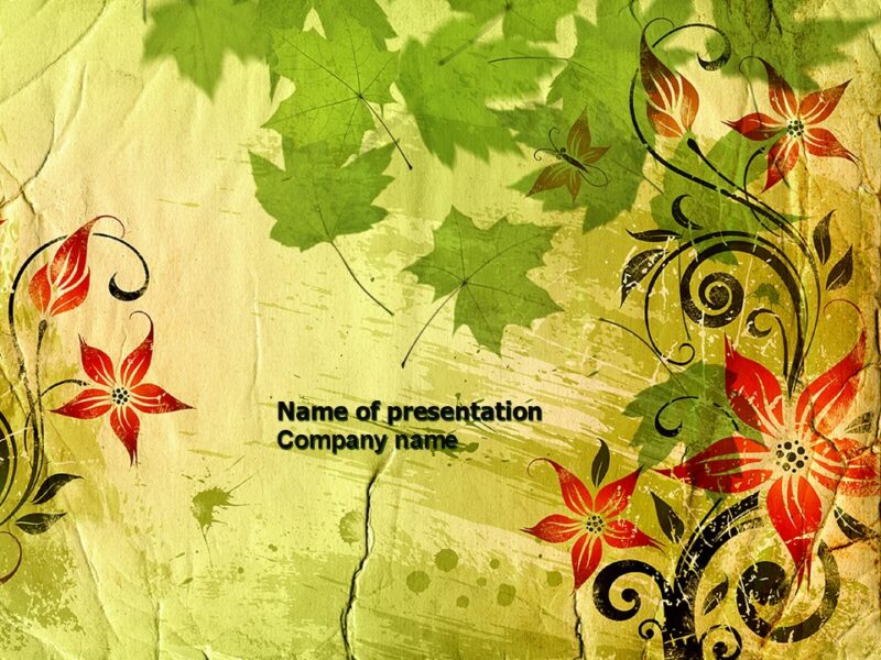 20 Free Spring Presentation Templates - PoweredTemplate Blog
