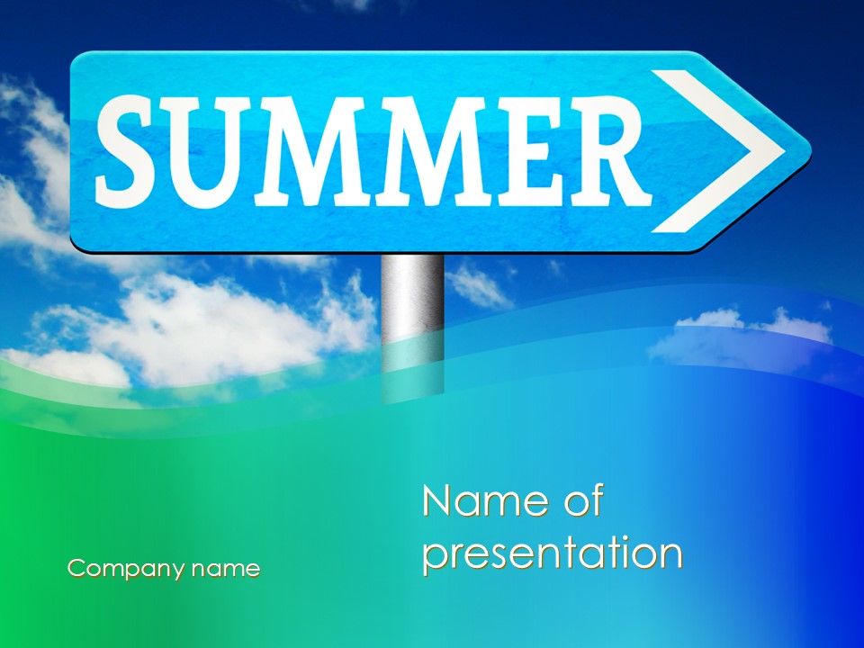 Summer Sign - Free Google Slides theme and PowerPoint template
