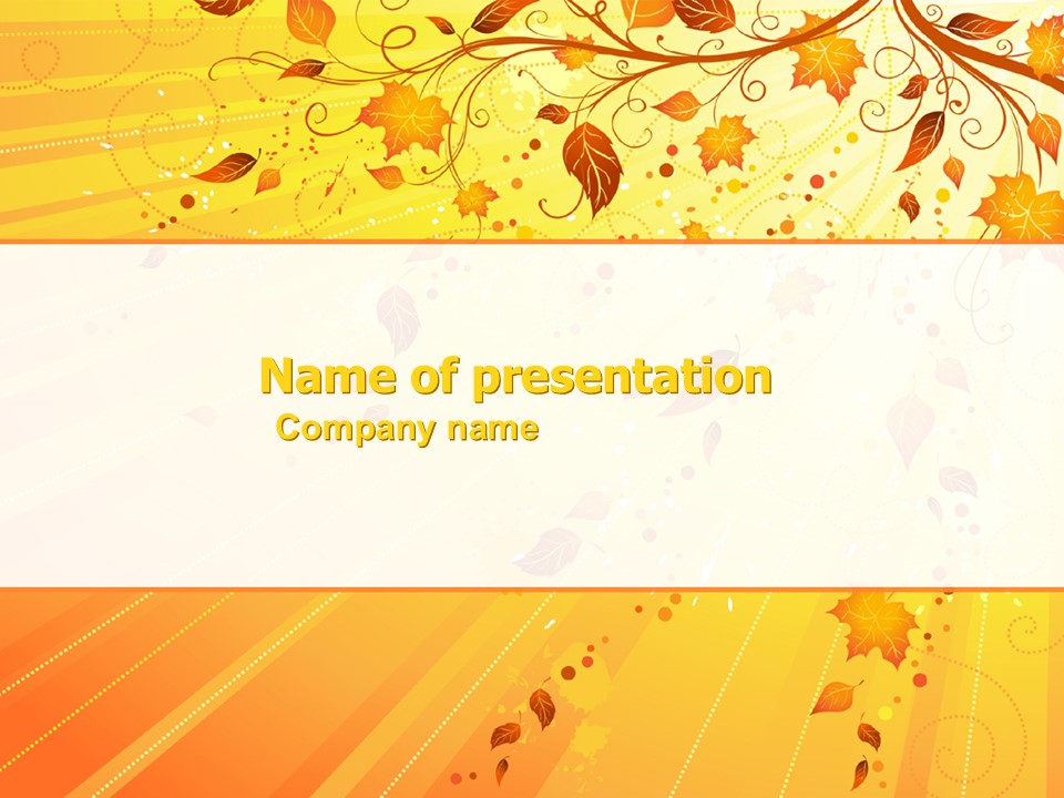 Sunny Autumn - Free Google Slides theme and PowerPoint template
