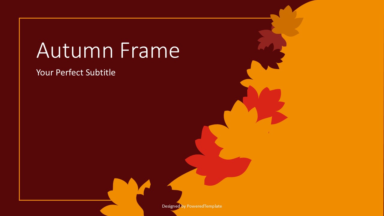 Autumn Frame Cover Slide - Free Google Slides theme and PowerPoint template
