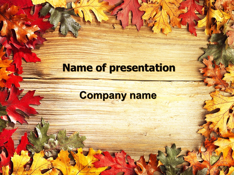 Autumn Leaves Frame - Free Google Slides theme and PowerPoint template
