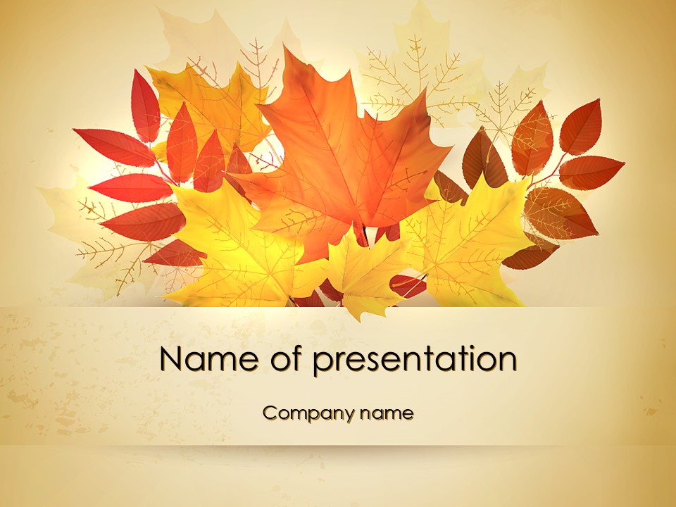 Bunch of Autumn Leaves - Free Google Slides theme and PowerPoint template
