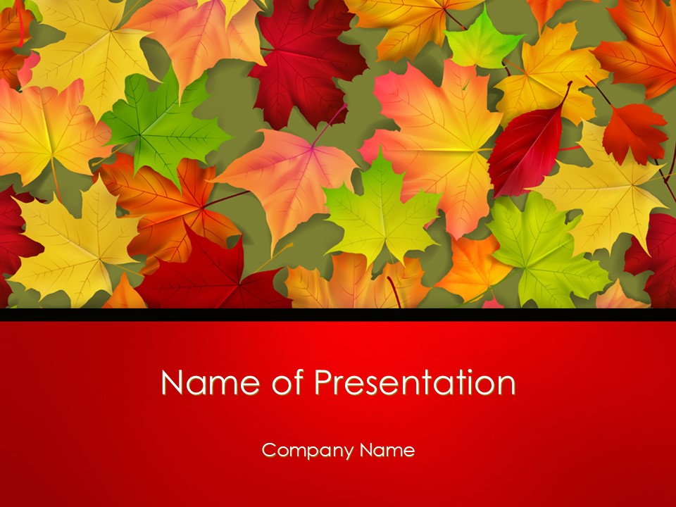 Red and Yellow Autumn Leaves - Free Google Slides theme and PowerPoint template
