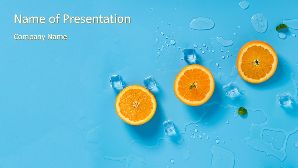 Summer Background with Oranges - Free Google Slides theme and PowerPoint template
