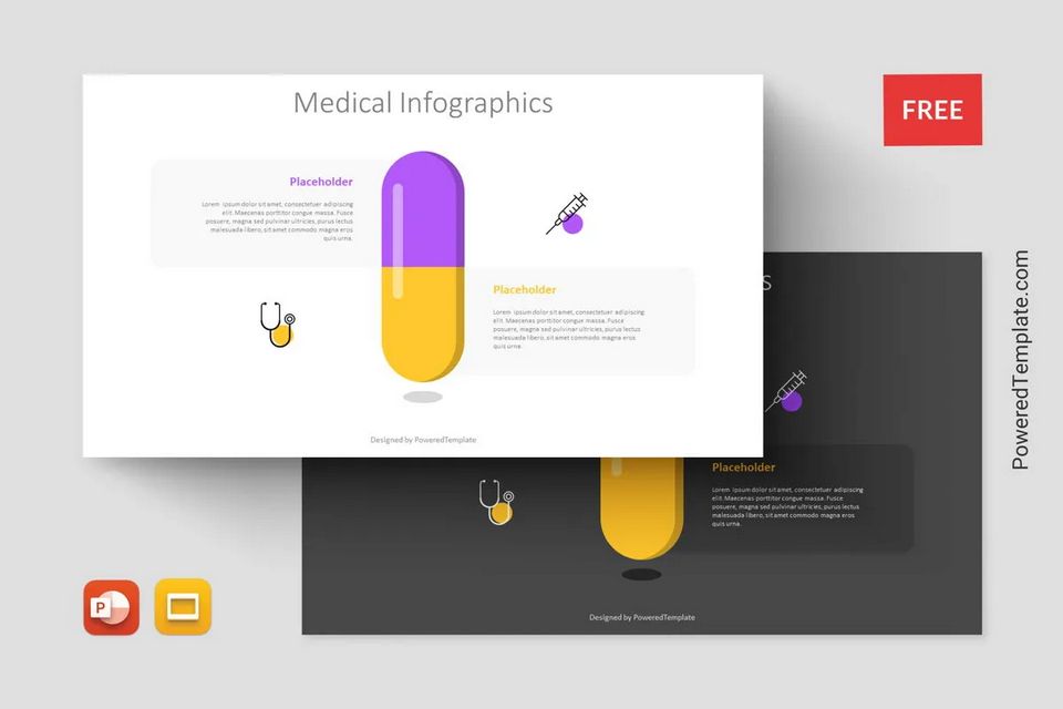 Medical Infographics Presentation Template - Free Google Slides theme and PowerPoint template
