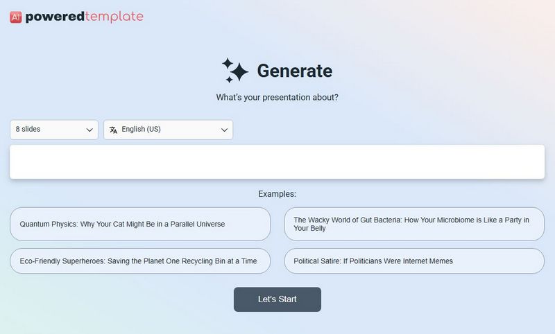 1. PoweredTemplate AI Presentation Maker